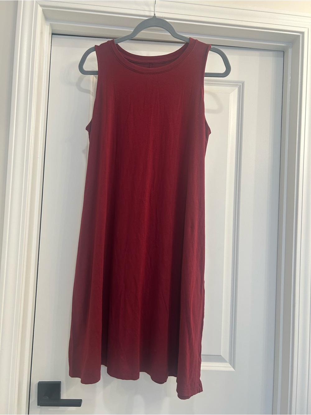 Time and Tru Sleeveless Burgundy Swing Dress